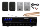 4 NÁstenné REPRODUKTORY + BLUETOOTH RÁDIO ZOSILŇOVAČ