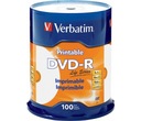 Disky Verbatim DVD-R PHOTO PRINTABLE 100 ks bez ID