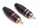 AUDIO RCA zástrčka cinch VITALCO 5,6mm čierna/červená