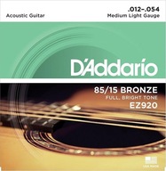 Struny pre akustickú gitaru D'ADDARIO EZ920 12-54