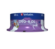 Akcia VERBATIM DVD+R DL pre tlač 8,5 GB 8x c25!