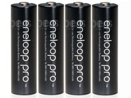 4x AA BATÉRIA PANASONIC PRO ENELOOP 2550 mAh R6