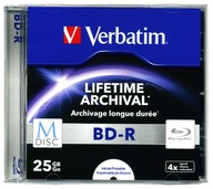 25GB BD-R x4 M-DISC disk 1 ks NA ARCHIVOVANIE !!