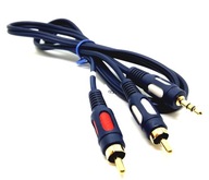 Prepojenie CHINCH kábel 2x RCA na JACK 3,5mm 15m