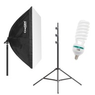 Fotobalenie: lampa SOFTBOX, 65W žiarovka, statív