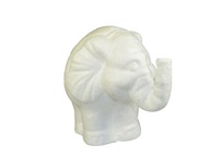 Polystyrénový slon, 12 cm, flitre, polystyrénová ozdoba