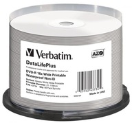 Verbatim DVD-R 4,7 GB široký lesklý vodotesný 50 ks