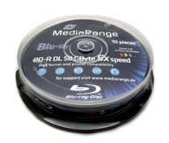 MEDIARANGE BLU-RAY BD-R DL 50GB 6x 1ks TLAČITEĽNÉ