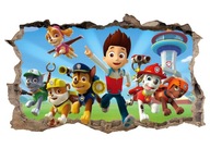 Nálepka na stenu plagátu PAW PATROL! 3D XL!