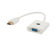 CL-27 HDMI ADAPTÉROVÝ KÁBEL M NA VGA (D-SUB) F BIELY