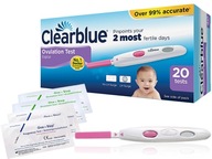 CLEARBLUE digitálny ovulačný test 20 ks + 4 body