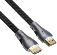 KÁBL HDMI 2.0 4K UHD 3m MEDENÝ 48bit BRAID