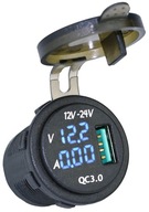 USB 3.0 RÝCHLO NABÍJANIE VOLTMETER AMPÉR N