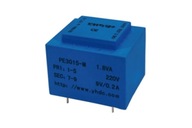 Zapuzdrený transformátor PE3015-M 1,8VA 230V / 6V * 2