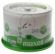 Maxell DVD+R FOTO VYTLAČITEĽNÉ FULL FACE 50 ks