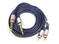 Pripojenie 2x JACK 6,3 MONO na 2 x RCA CHINCH 10m