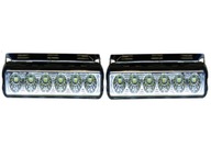 2 x 6 LED záblesková lampa 16cm oranžová 12V 24V