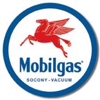 Kovový plagátový plechový vývesný štít USA Mobil Gas Gift