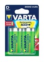 2 BATÉRIE R20 HR20 D 3000mAh VARTA BATÉRIA