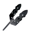 POLE BASE ANCHOR BRACKET BLACK ARBOR tyč