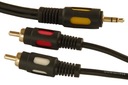 Stereo audio kábel Jack 3,5mm - 2 x RCA CINCH 10m