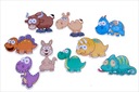 Magnety na chladničku MAGNET ANIMALS JUNGLE CARDBOARD