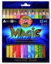 MAGIC MULTICOLOR CUSTIL 48606 KOH-I-NOOR 12+1