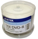 RITEK DVD-R TLAČITEĽNÁ LESKLÁ VODEODOLNÁ torta 50 ks