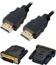 KÁBEL 10M DVI-HDMI 24+5 PIN ZLATÝ DIGITÁLNY FULL HD