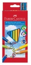 FABER CASTELL Jumbo trojuholníkové pastelky, 20 farieb