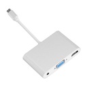 USB-C USB3.1 - adaptér VGA HDMI 4K Mini Jack 3,5 mm