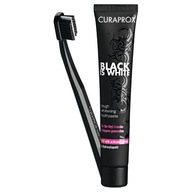 CURAPROX BLACK-is-WHITE zubná kefka + zubná pasta 90ml