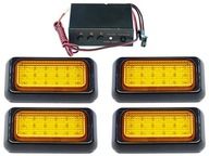 SET 4 x 18 LED svietidlo + 12V 24V ovládač KOGUT