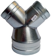 Zmenšovacie tričko 1x150/2x125mm spiro odsávacia hadica