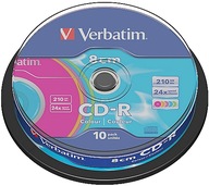 Mini CD-R 210MB Verbatim torta 10 kusov