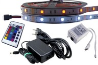 SET LED pás SMD RGB 5050 OVLÁDAČ + diaľkové ovládanie 10m