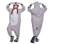 KOALA ONESIE PYŽAMOVÁ TEPÍNKA MEDVEĎOVKÝ KIGURUMI S JEDNORÁZOVÝ