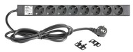 POWER STRIP RACK 19" ADAM HALL 1U 8