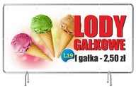 Ready Banner REKLAMA 3mx1m - Lody Gałkowe Sign