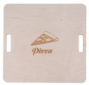 Drevená PIZZA TABUĽKA s GRAVÍNOU 36cm EKO