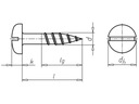 4x16 SKRUTKY NA MOSADZNÉ DREVO DIN 96 PN 82505 100