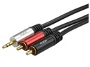 AUDA Stereo aux kábel MINI JACK / 2x RCA Cinch 7m