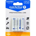 4x everActive R03 AAA Ni-MH 1050 mAh batérie