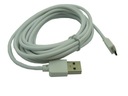 PC Micro USB kábel 3m biely KAB4c