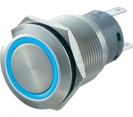 TLAČIDLO 22mm VANDAL-ODOLNÉ LED 250/250V CHVÍL