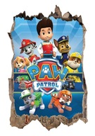 Plagátová nálepka na stenu PAW PATROL 3D XL