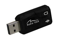 USB jack adaptér Mikrofón Reproduktory Slúchadlá 3,5 mm