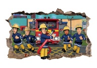 Nálepka na stenu FIREMAN SAM! 3D efekt! Veľký výber z