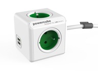 PowerCube Extended USB 1,5 m ZELENÁ