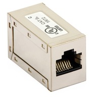 Konektor RJ45-G/RJ45-G/6A, tienený, kat. 6A ABCV